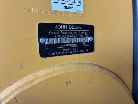2021 John Deere 333G Equipment Image0