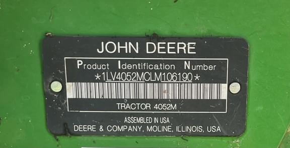Image of John Deere 4052M equipment image 3