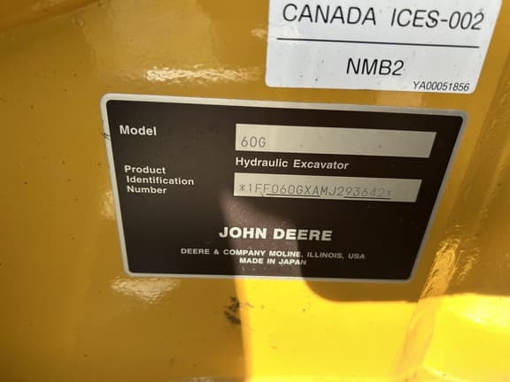 Image of John Deere 60G equipment image 4