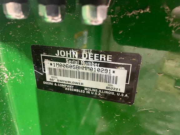 Image of John Deere 60" Snow Blower equipment image 4