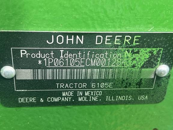 Image of John Deere 6105E Image 1