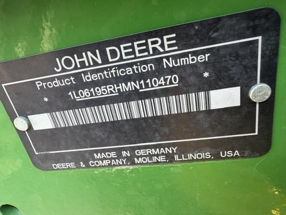 Image of John Deere 6195R equipment image 2