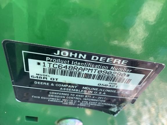 Image of John Deere 648R equipment image 1