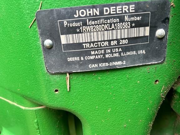 Image of John Deere 8R 280 equipment image 4