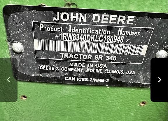 Image of John Deere 8R 340 equipment image 3