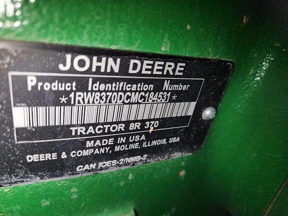 Image of John Deere 8R 370 equipment image 4