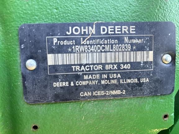 Image of John Deere 8RX 340 equipment image 2