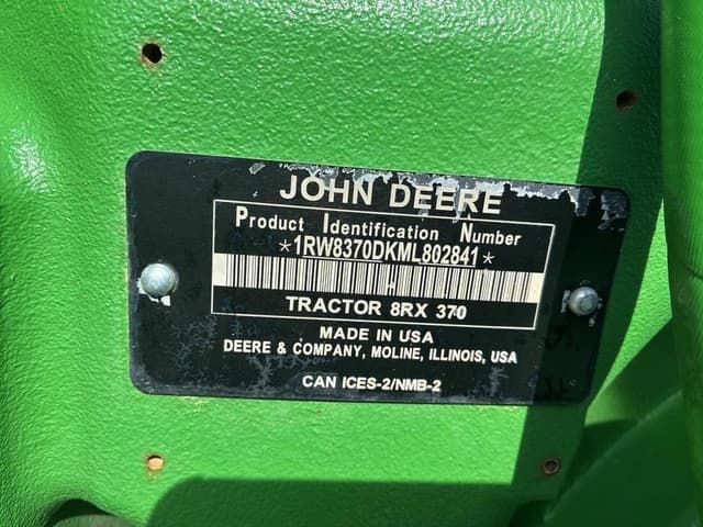 Image of John Deere 8RX 370 equipment image 1