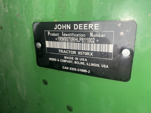 2021 John Deere 9570RX Equipment Image0