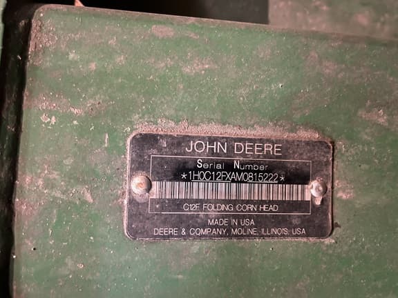 Image of John Deere C12F equipment image 2