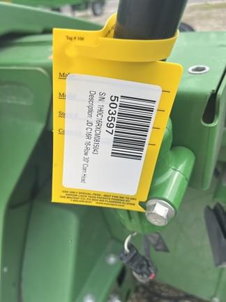 Image of John Deere C16R equipment image 2