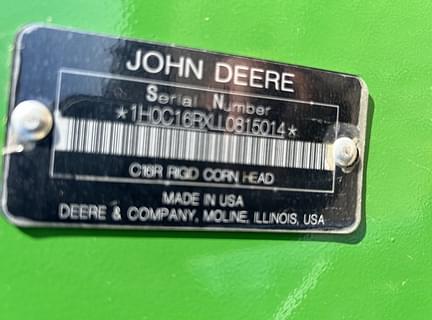 Image of John Deere C16R equipment image 2