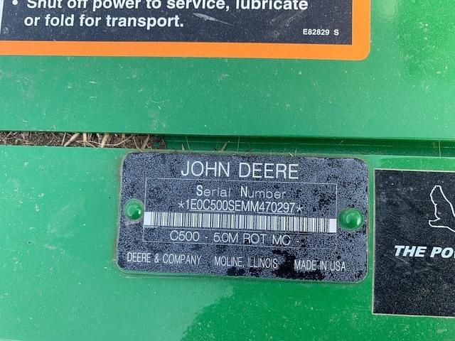 Image of John Deere C500 equipment image 3