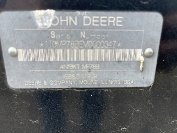Image of John Deere MP78B equipment image 1