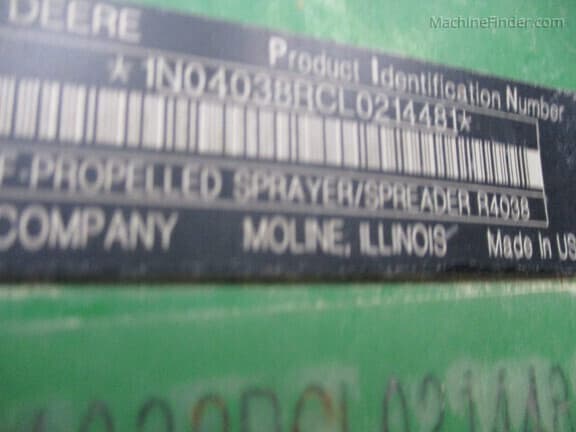 Image of John Deere R4038 equipment image 4