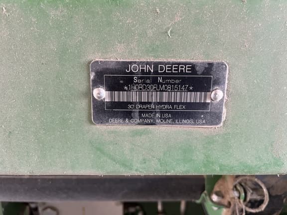 Image of John Deere RD30F equipment image 4