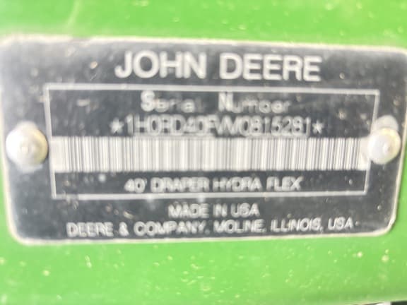 Image of John Deere RD40F equipment image 1