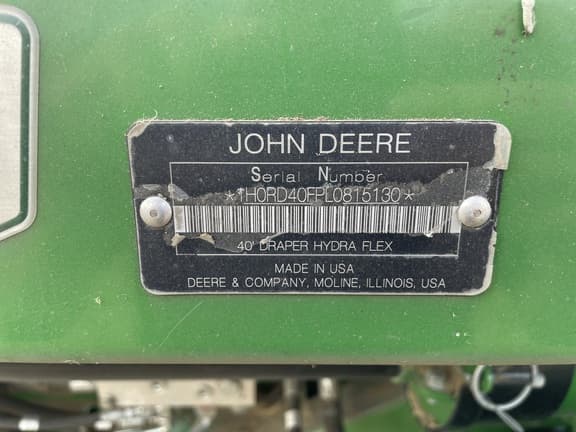 Image of John Deere RD40F equipment image 4