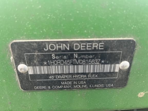 Image of John Deere RD45F equipment image 2