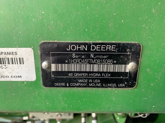 Image of John Deere RD45F equipment image 3