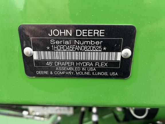 Image of John Deere RD45F equipment image 2