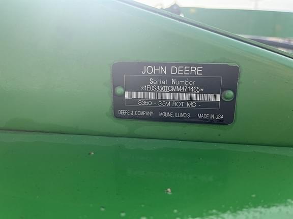 Image of John Deere S350 equipment image 4