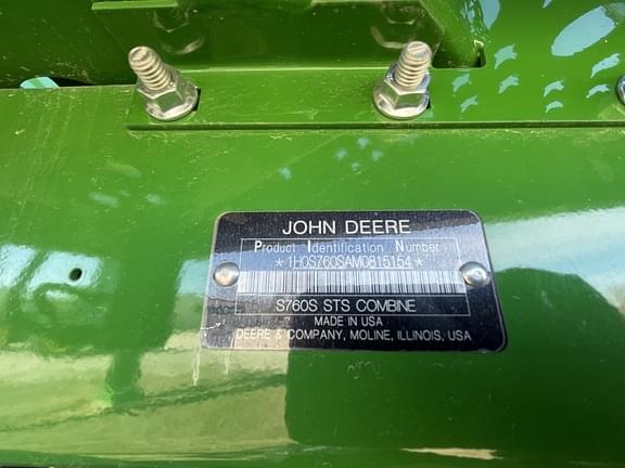 Image of John Deere S760 equipment image 3