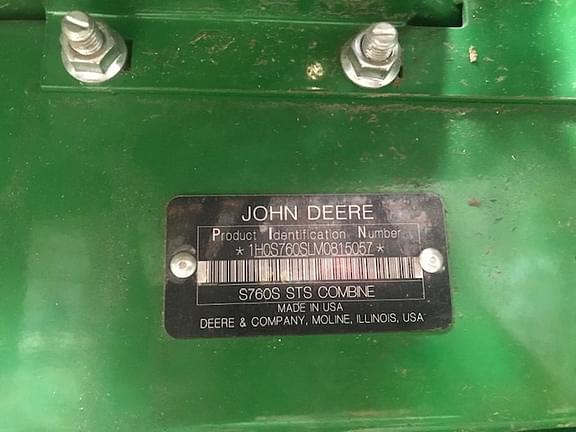 Image of John Deere S760 equipment image 1