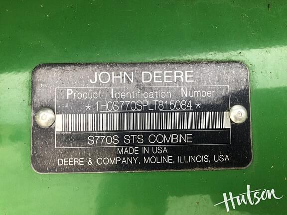 Image of John Deere S770 equipment image 4