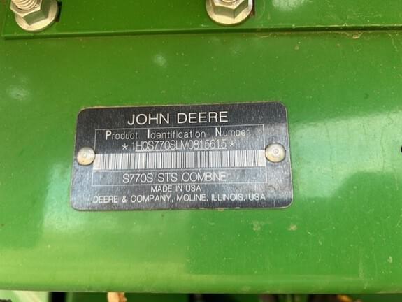 Image of John Deere S770 equipment image 2