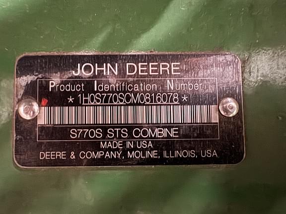 Image of John Deere S770 equipment image 3
