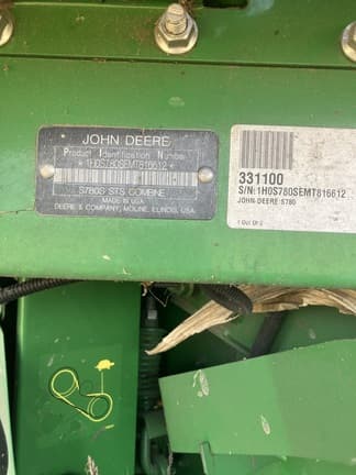 Image of John Deere S780 equipment image 4