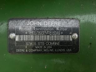 Main image John Deere S780 8