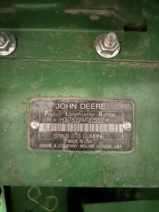 Image of John Deere S780 equipment image 4