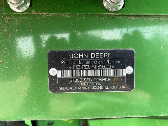 Image of John Deere S780 equipment image 3