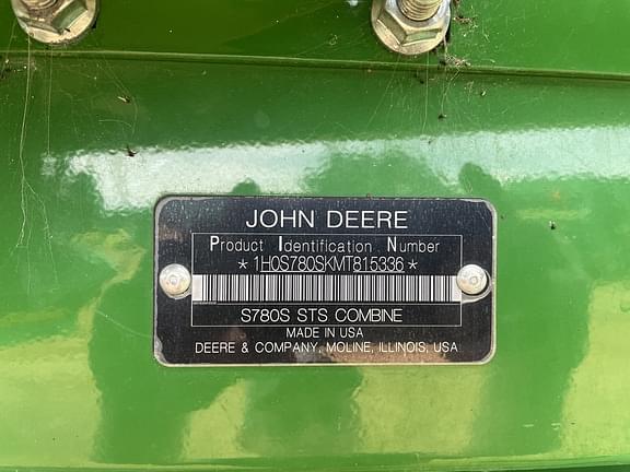 Image of John Deere S780 equipment image 3