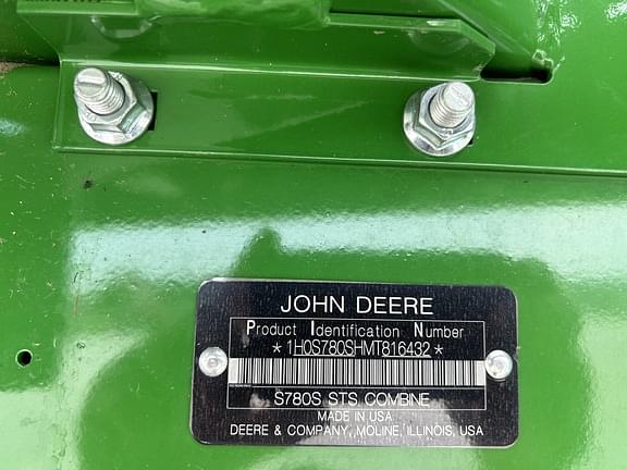 Image of John Deere S780 equipment image 2