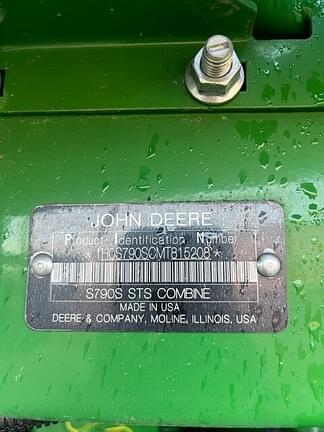 Image of John Deere S790 equipment image 4