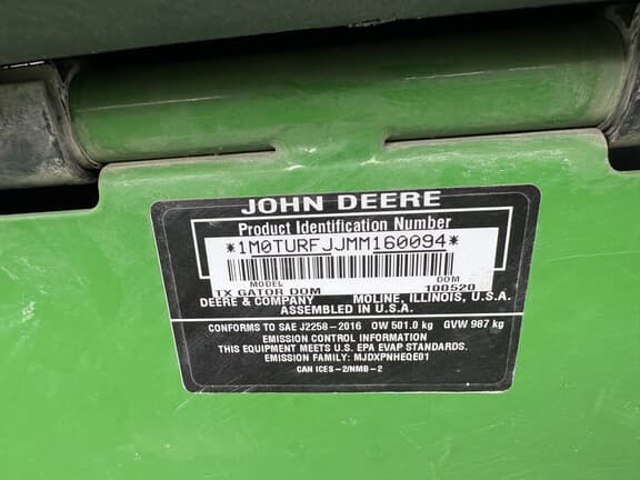Image of John Deere Gator TX 4x2 equipment image 1