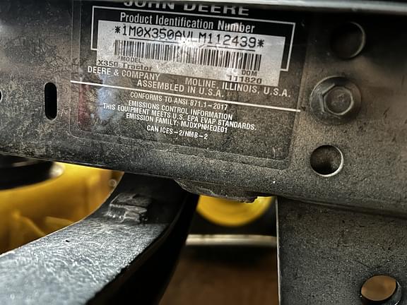 Image of John Deere X350 equipment image 4
