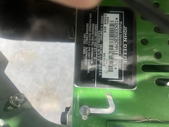 Image of John Deere Z335E equipment image 3