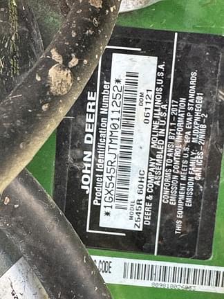 Image of John Deere Z545R equipment image 3