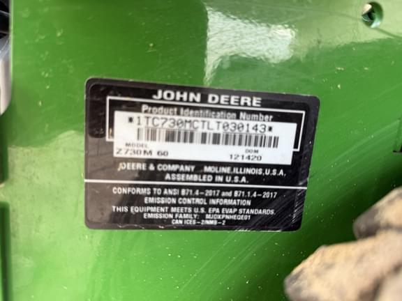 Image of John Deere Z730M equipment image 4