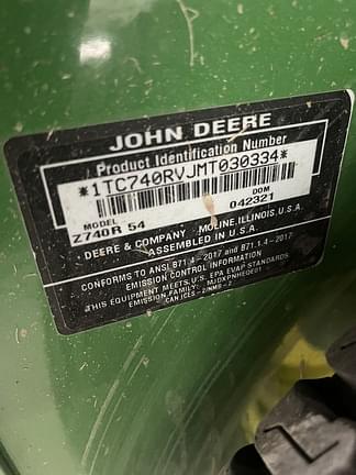 Image of John Deere Z740R equipment image 1