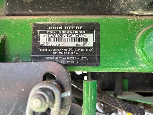 Image of John Deere Z997R equipment image 4