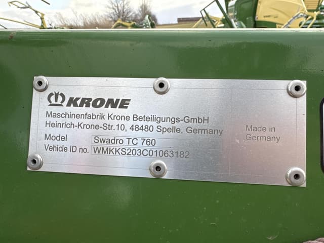 Image of Krone Swadro TC760 equipment image 4
