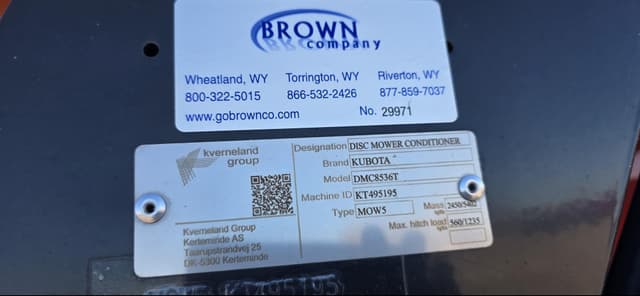 Image of Kubota DMC8536T equipment image 4