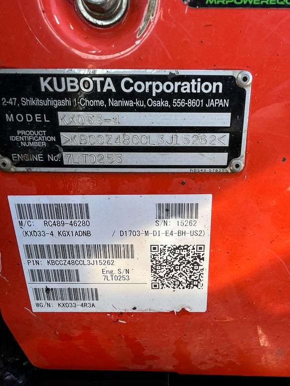 Image of Kubota KX033-4 equipment image 4