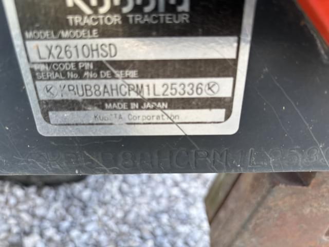 Image of Kubota LX2610HSDC equipment image 1