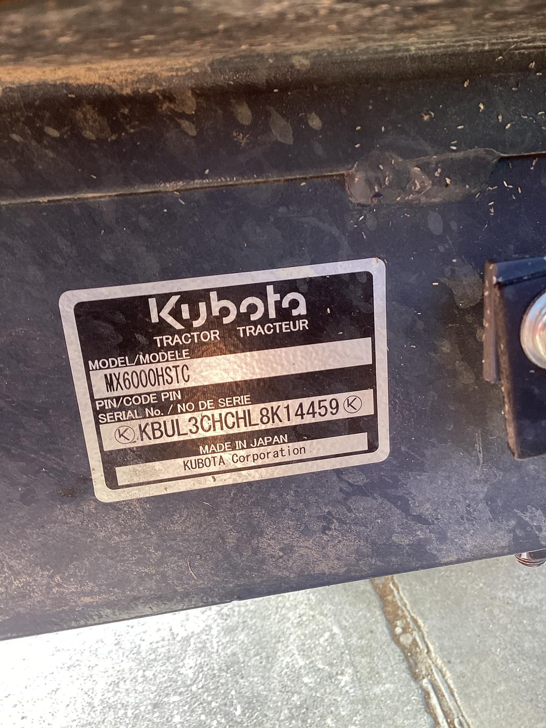 Image of Kubota MX6000 Image 1